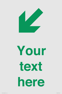 Custom Safe Condition inverse: Green Down left right arrow